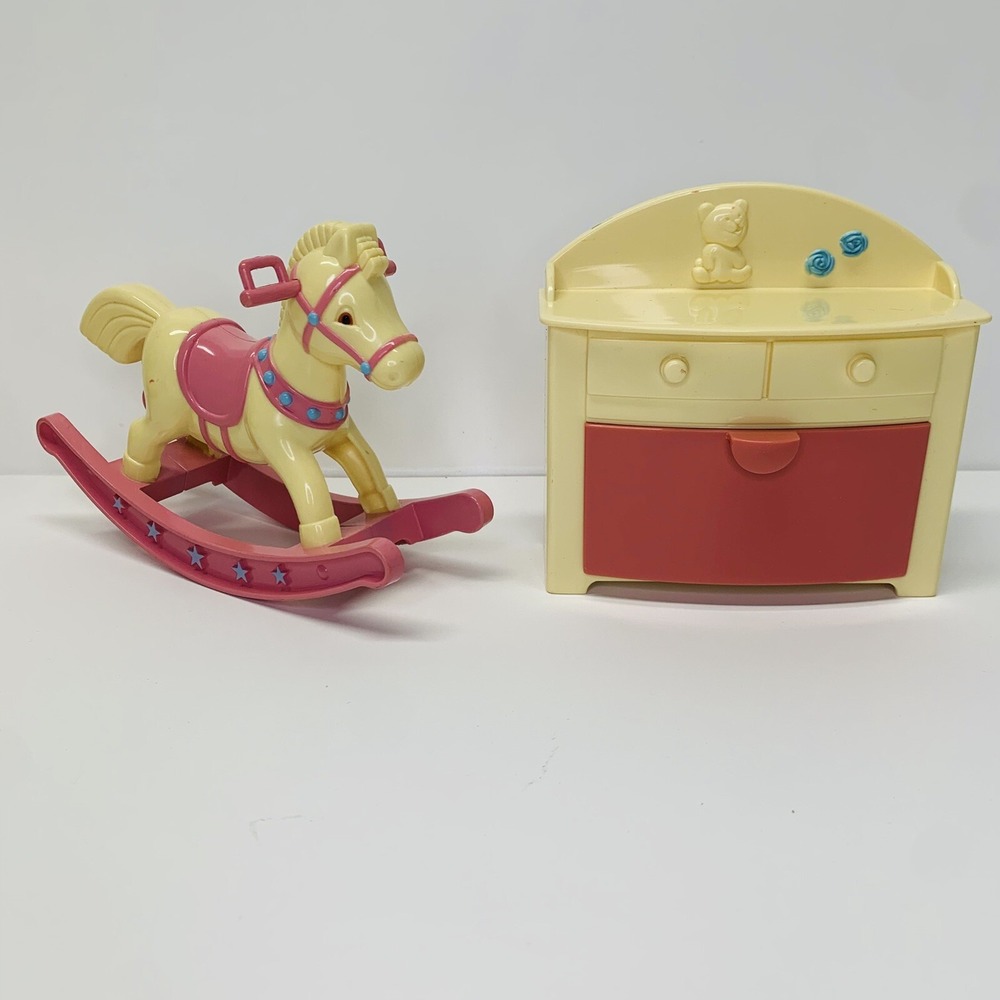 Simba Doll Rocking Horse Toy Doll House Bedroom Furniture Cute